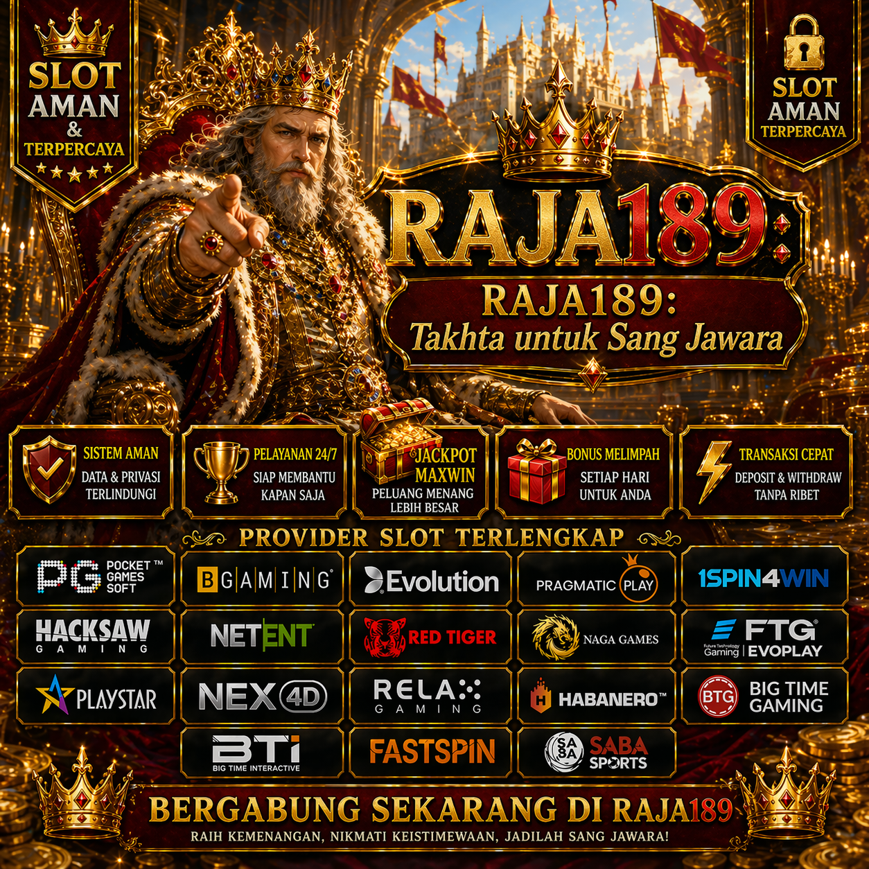 RAJA189: Takhta untuk Sang Jawara by Hey siriusly